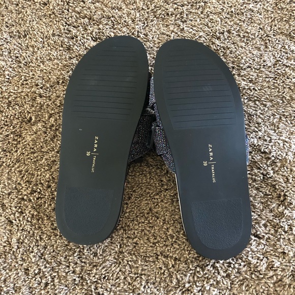 NWT Zara shiny slides - Picture 4 of 5